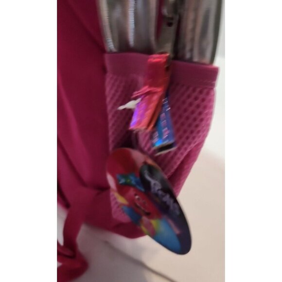 Trolls World Tour Backpack Pink & Silver NWT School Bookbag Poppy Up to 50 lbs. - Picture 6 of 7